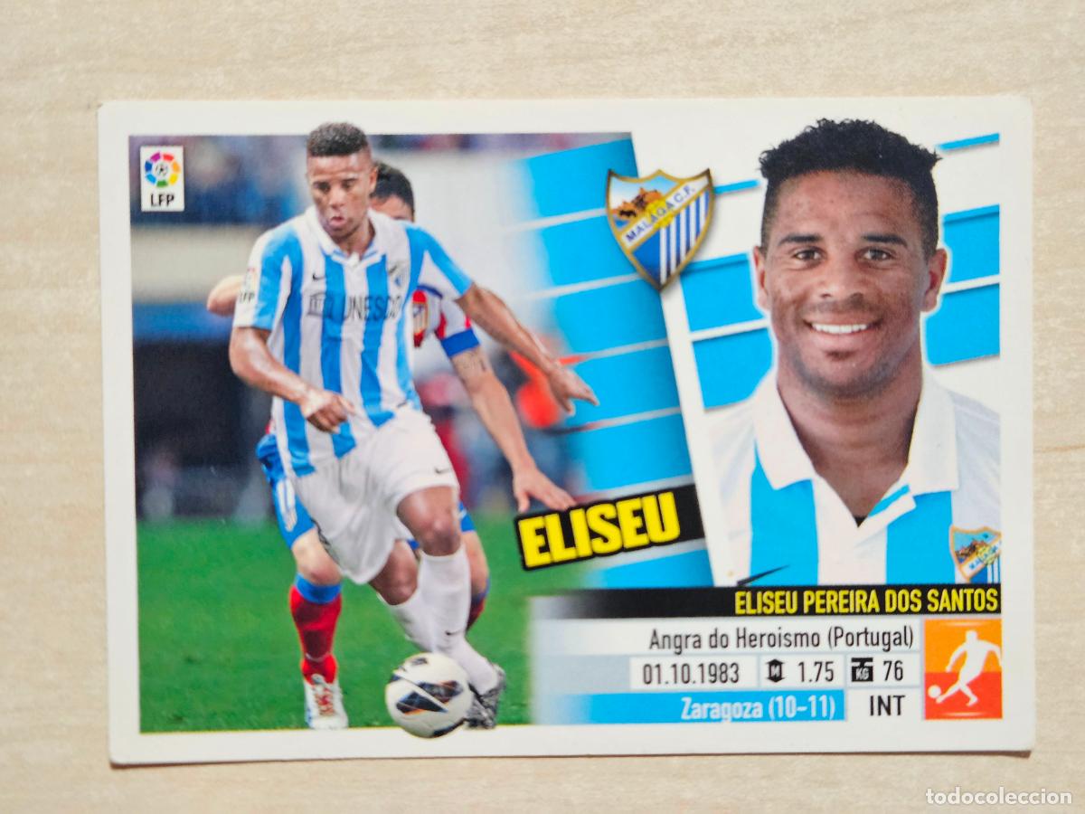 Cartes &agrave; collectionner de Football: CROMO N&ordm; 7 ELISEU - ESTE 2013 14 - 13 14 - CROMO SIN PEGAR - MALAGA