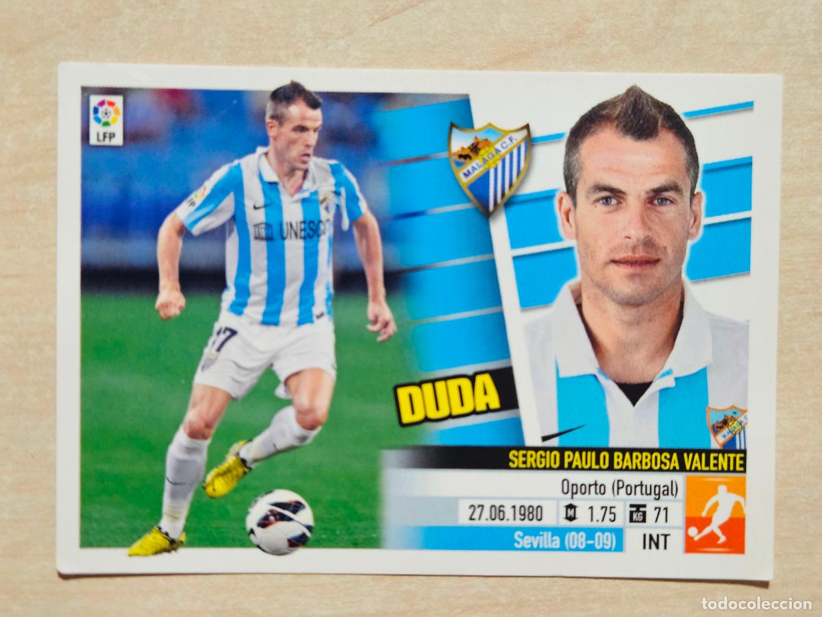 Cromos de Futebol: CROMO N&ordm; 10 DUDA - ESTE 2013 14 - 13 14 - CROMO SIN PEGAR - MALAGA
