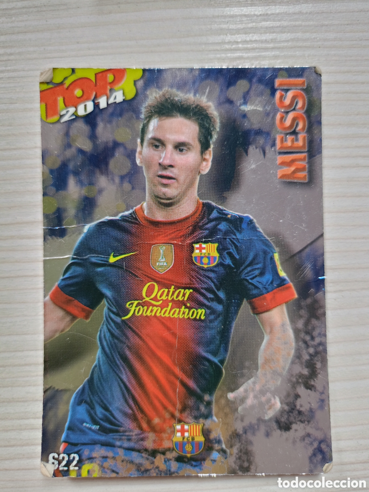 Cromos de Futebol: MC CROMO CARD FUTBOL MESSI F.C. BARCELONA N&ordm; 622 FICHAS LIGA 2014 MUNDICROMO