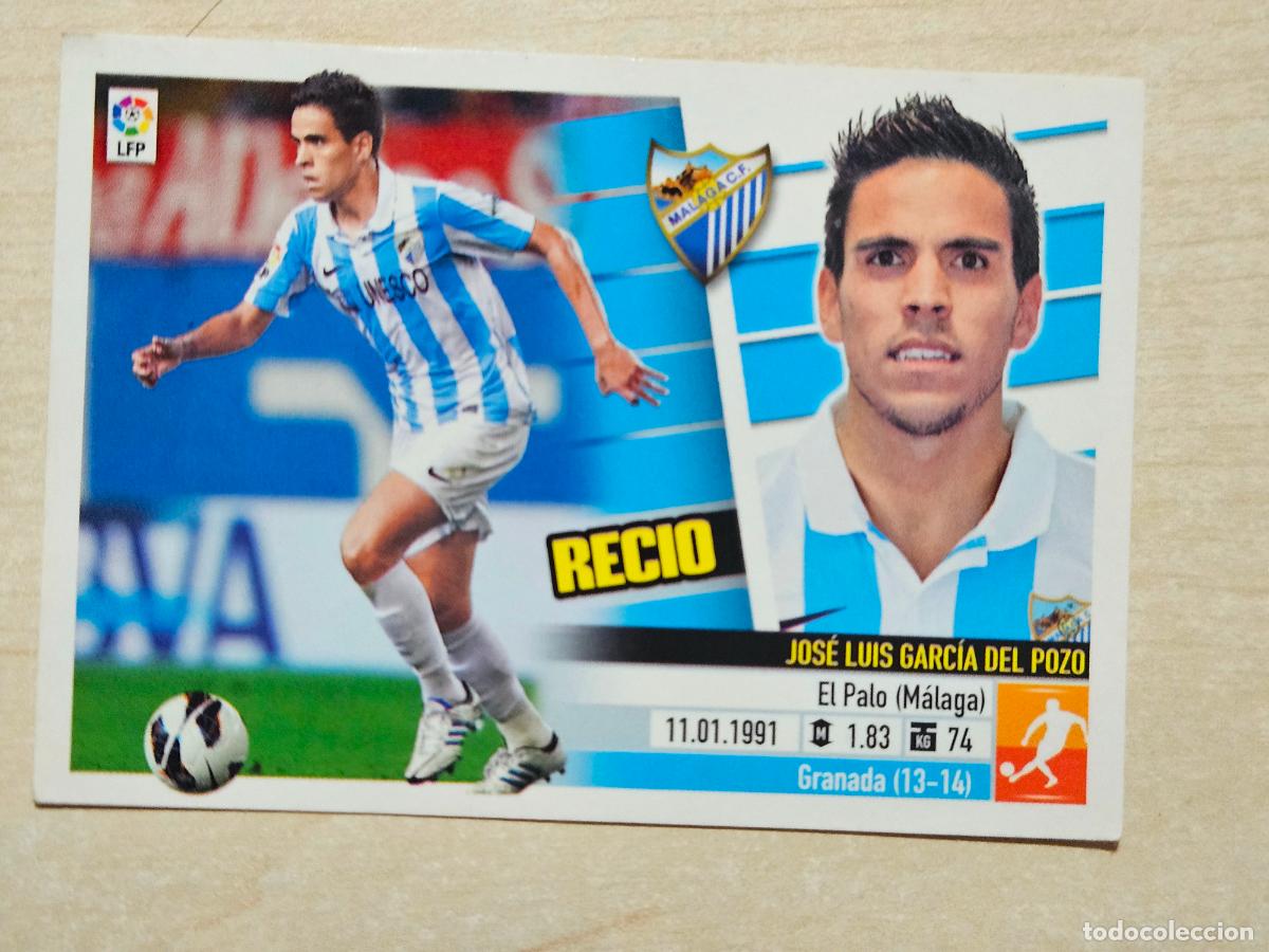 Cromos de Futebol: CROMO N&ordm; 12 RECIO - ESTE 2013 14 - 13 14 - CROMO SIN PEGAR - MALAGA