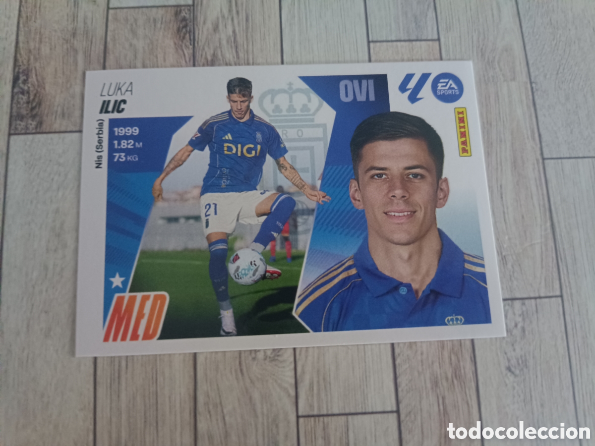 Cartes &agrave; collectionner de Football: 15 ILIC REAL OVIEDO LIGA ESTE 2025 2026 PANINI 25 26