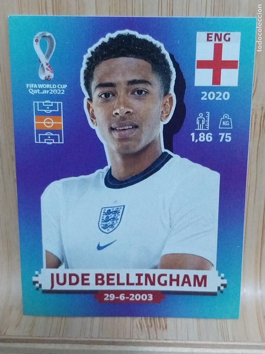 Cartes &agrave; collectionner de Football: BELLINGHAM ENGLAND ENG 11 QATAR 2022 CROMO SIN PEGAR NUNCA ORIGINAL