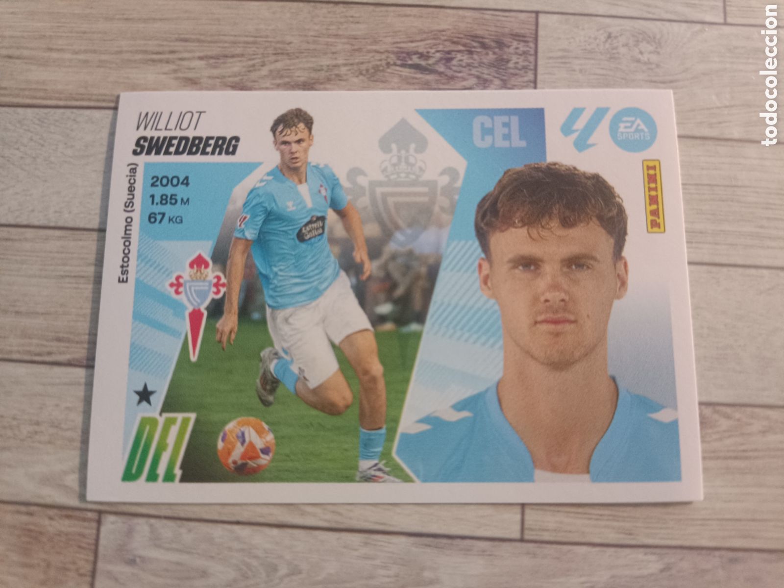 Cromos de F&uacute;tbol: 18 SWEDBERG REAL CLUB CELTA LIGA ESTE 2025 2026 PANINI 25 26
