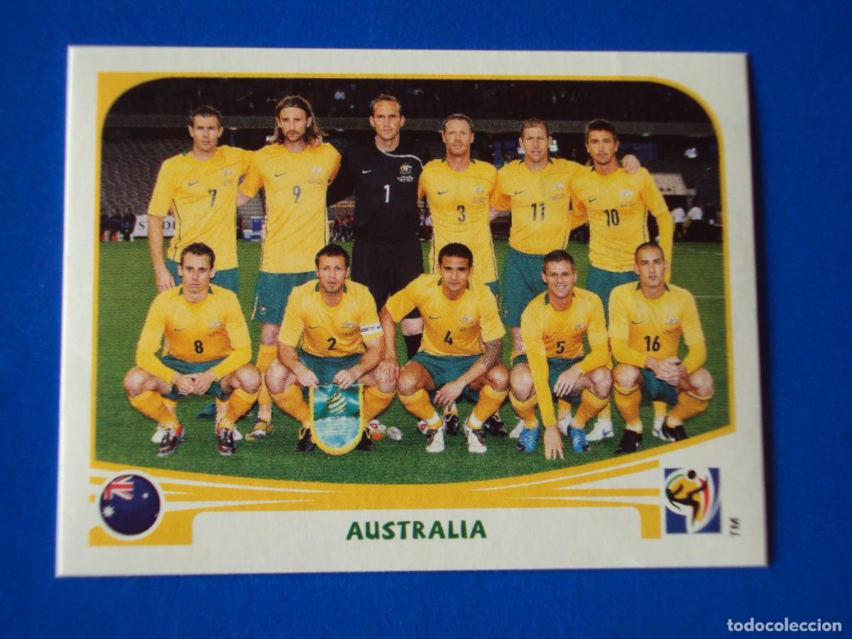 Cromos de F&uacute;tbol: 277 EQUIPO AUSTRALIA MUNDIAL FUTBOL SOUTH AFRICA 2010 FIFA WORLD CUP PANINI CROMO NUEVO