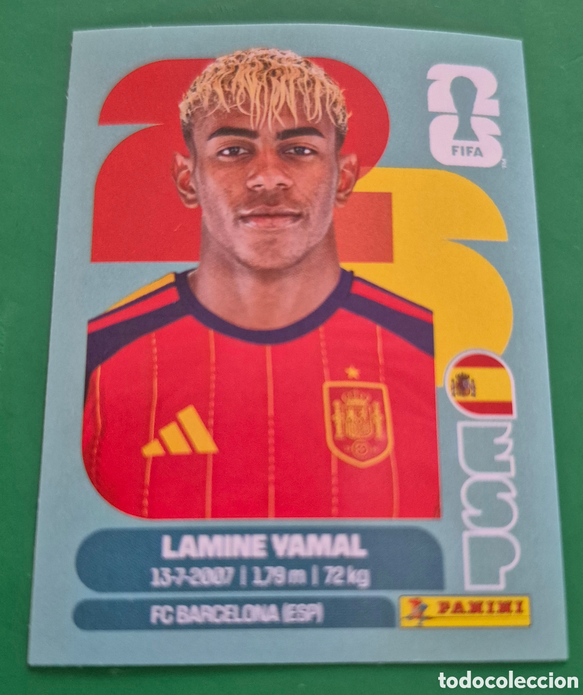 Cromos de Futebol: LAMINE YAMAL ESPA&Ntilde;A STICKER MUNDIAL F&Uacute;TBOL 2026 FIFA WORLD CUP PANINI SIN PEGAR
