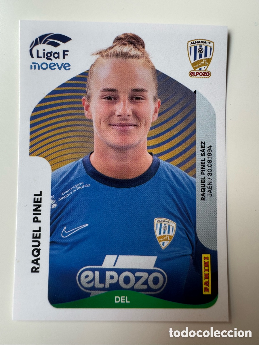 Cromos de F&uacute;tbol: PANINI LIGA F FEMENINA 2025-2026 25-26 &ndash; Raquel Pinel Alhama CF N&ordm; 21