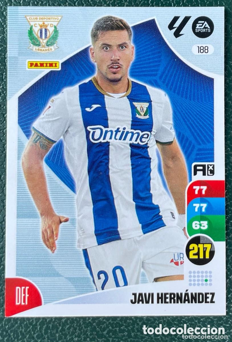 Fu&szlig;ball-Sticker: 188 JAVI HERNANDEZ CD LEGANES FICHAS ALBUM ADRENALYN XL 2024 2025 24 25