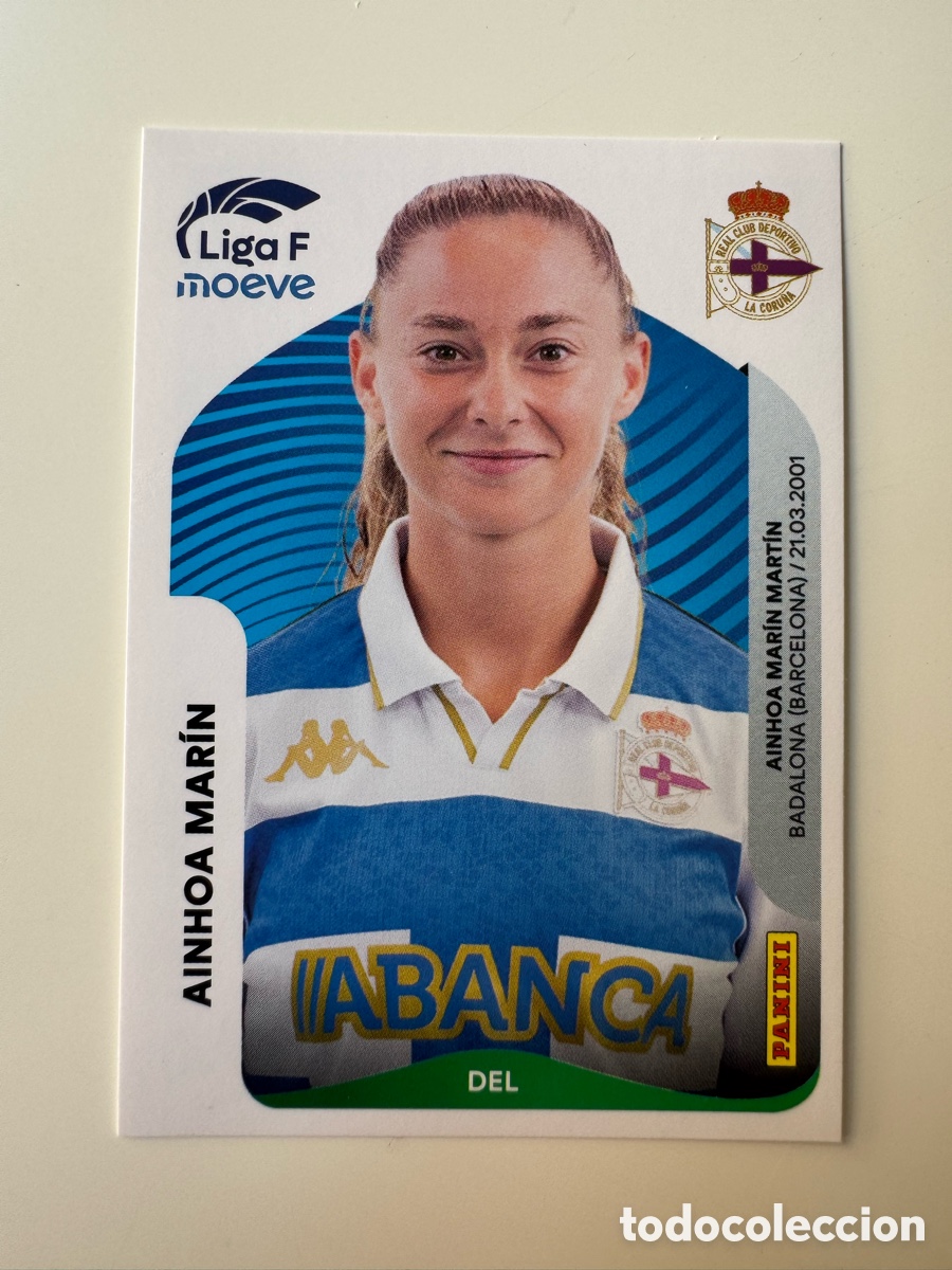 Cromos de F&uacute;tbol: PANINI LIGA F FEMENINA 2025-2026 25-26 &ndash; Ainhoa Mar&iacute;n Deportivo La Coru&ntilde;a N&ordm; 137