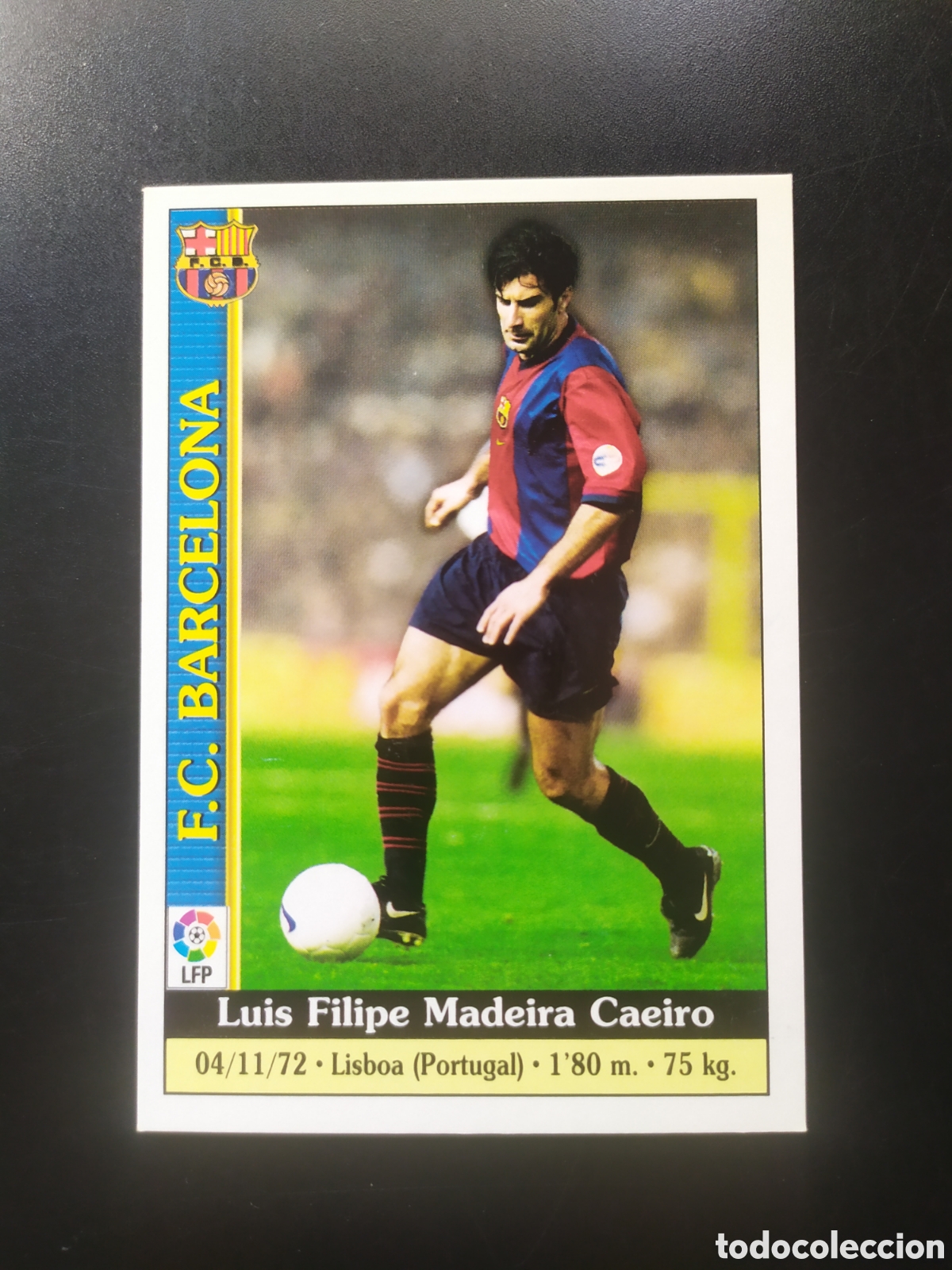 Cromos de F&uacute;tbol: Mundicromo fichas Liga 1999 2000 99 00 Figo n&deg; 15 Barcelona