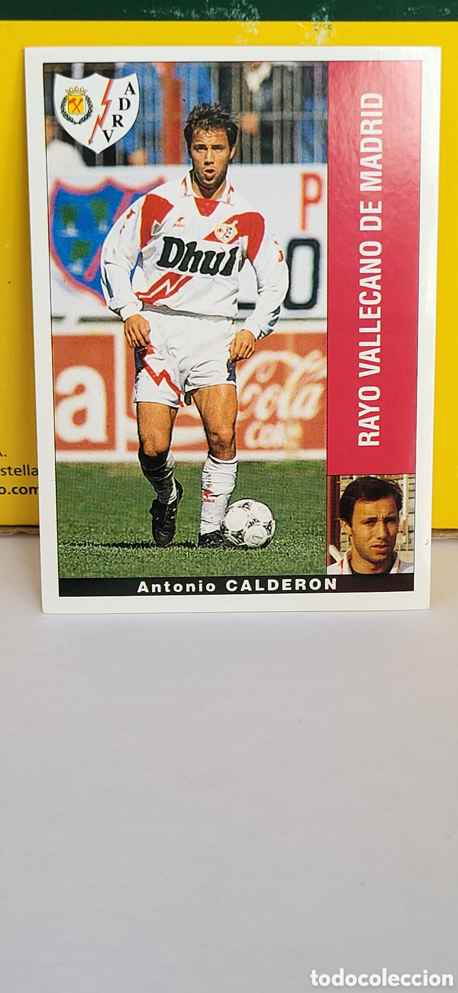 Cromos de F&uacute;tbol: ANTONIO CALDERON RAYO VALLECANO LIGA 95 96 DE FUTBOL PROFESIONAL PANINI