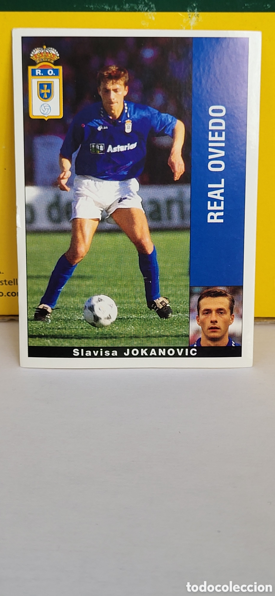 Fu&szlig;ball-Sticker: SLAVISA JOKANOVIC REAL OVIEDO RAYO VALLECANO LIGA 95 96 DE FUTBOL PROFESIONAL PANINI