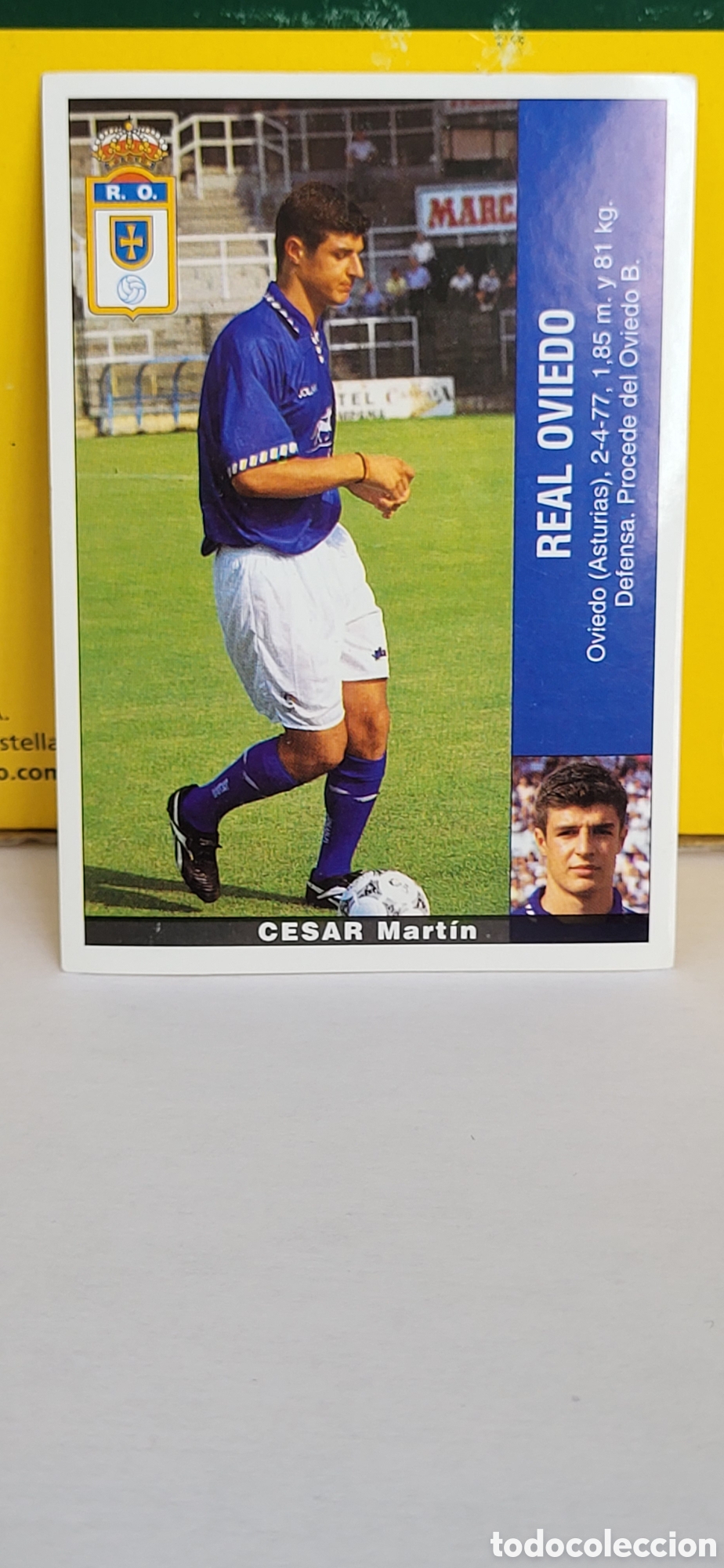 Figurine di Calcio: CESAR MARTIN REAL OVIEDO RAYO VALLECANO LIGA 95 96 DE FUTBOL PROFESIONAL PANINI