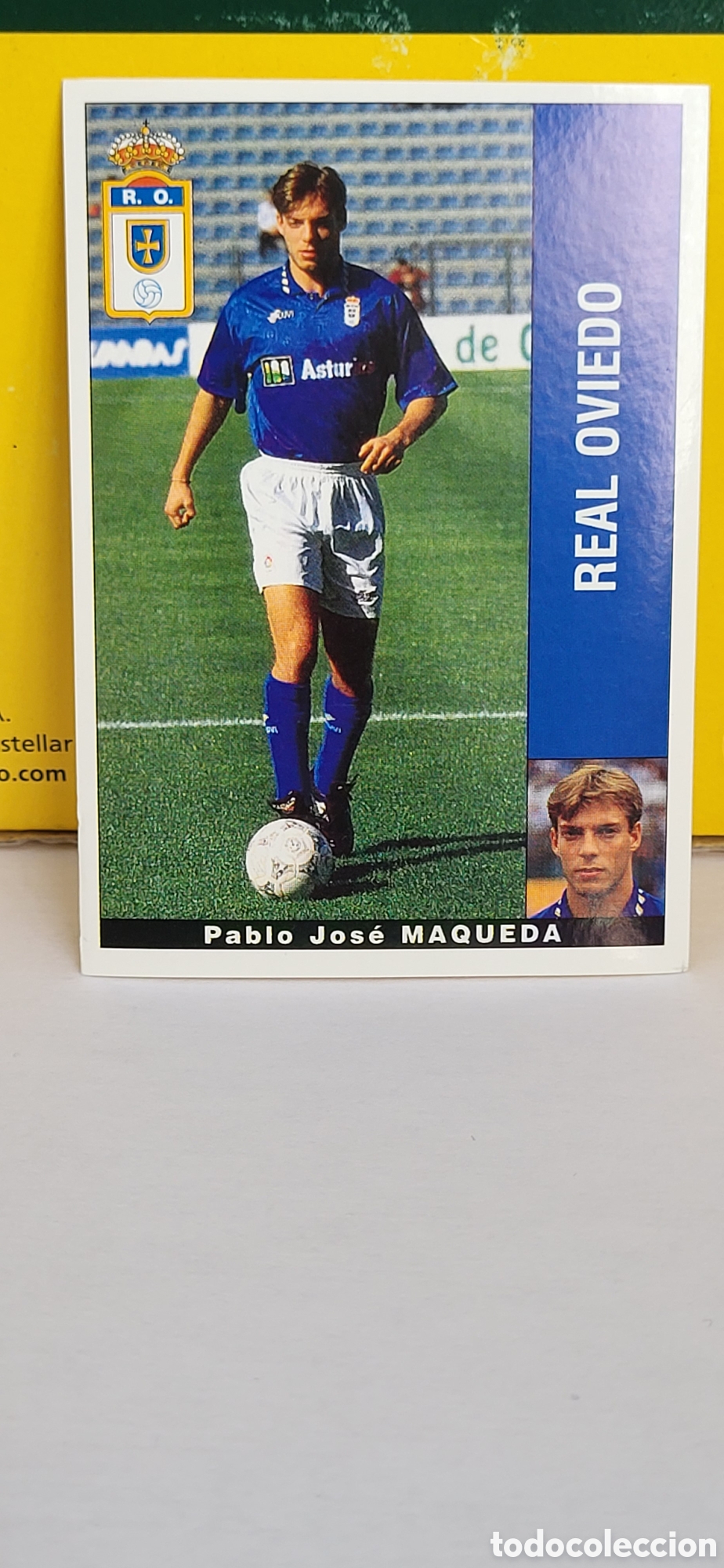 Figurine di Calcio: PABLO JOSE MAQUEDA REAL OVIEDO RAYO VALLECANO LIGA 95 96 DE FUTBOL PROFESIONAL PANINI