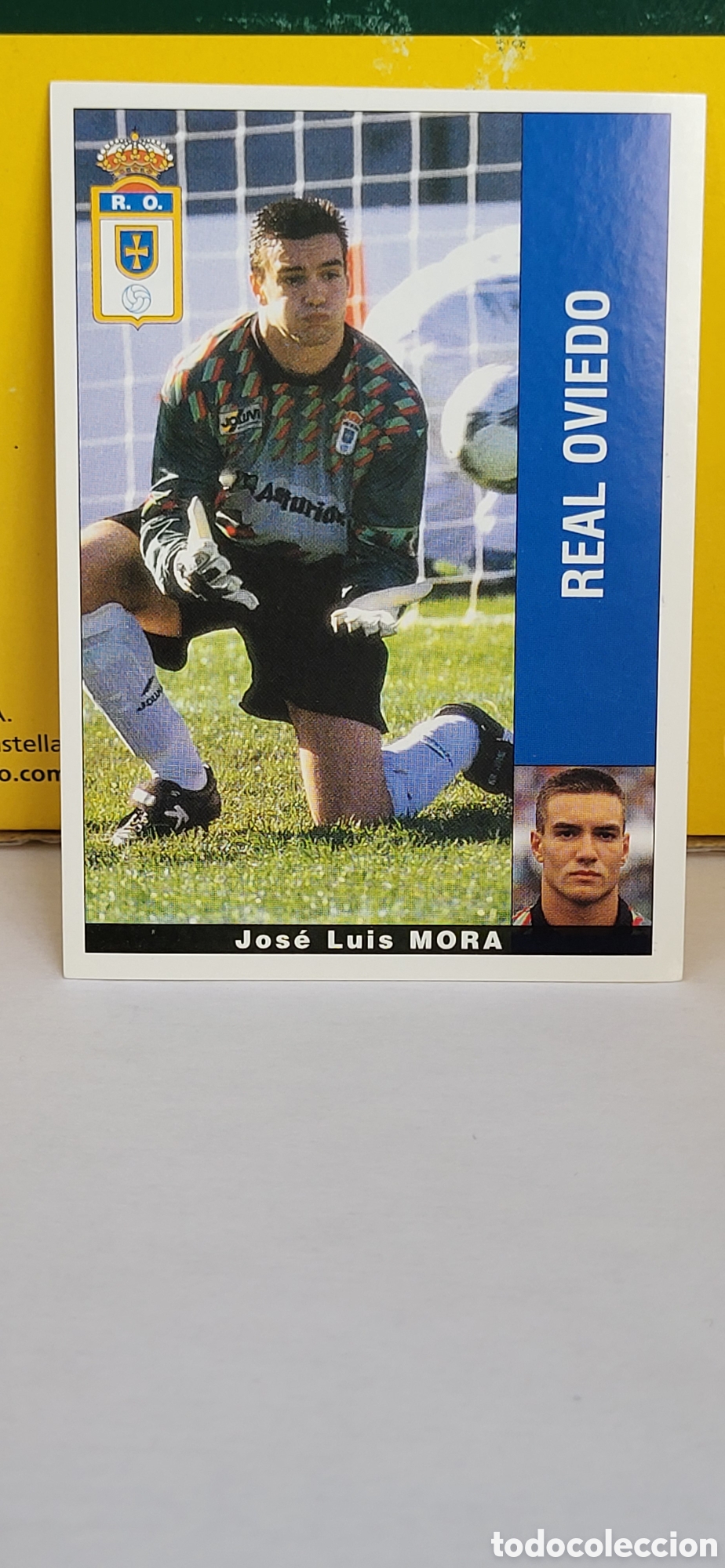 Figurine di Calcio: JOSE LUIS MORA REAL OVIEDO RAYO VALLECANO LIGA 95 96 DE FUTBOL PROFESIONAL PANINI