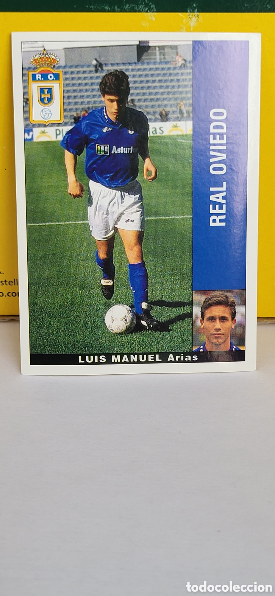 Fu&szlig;ball-Sticker: LUIS MANUEL ARIAS REAL OVIEDO RAYO VALLECANO LIGA 95 96 DE FUTBOL PROFESIONAL PANINI