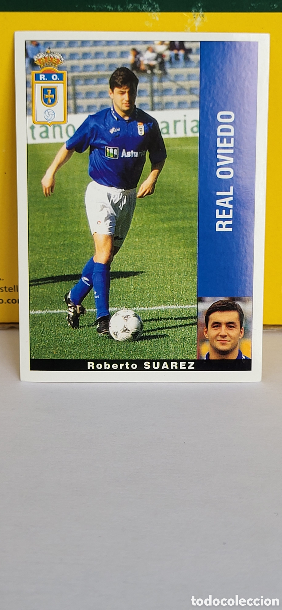 Fu&szlig;ball-Sticker: ROBERTO SUAREZ REAL OVIEDO RAYO VALLECANO LIGA 95 96 DE FUTBOL PROFESIONAL PANINI