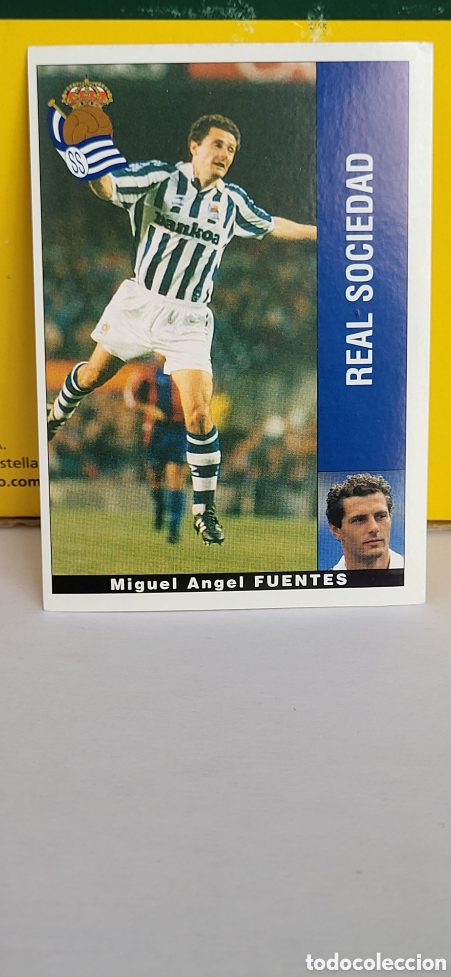 Fu&szlig;ball-Sticker: MIGUEL ANGEL FUENTES REAL SOCIEDAD LIGA 95 96 DE FUTBOL PROFESIONAL PANINI