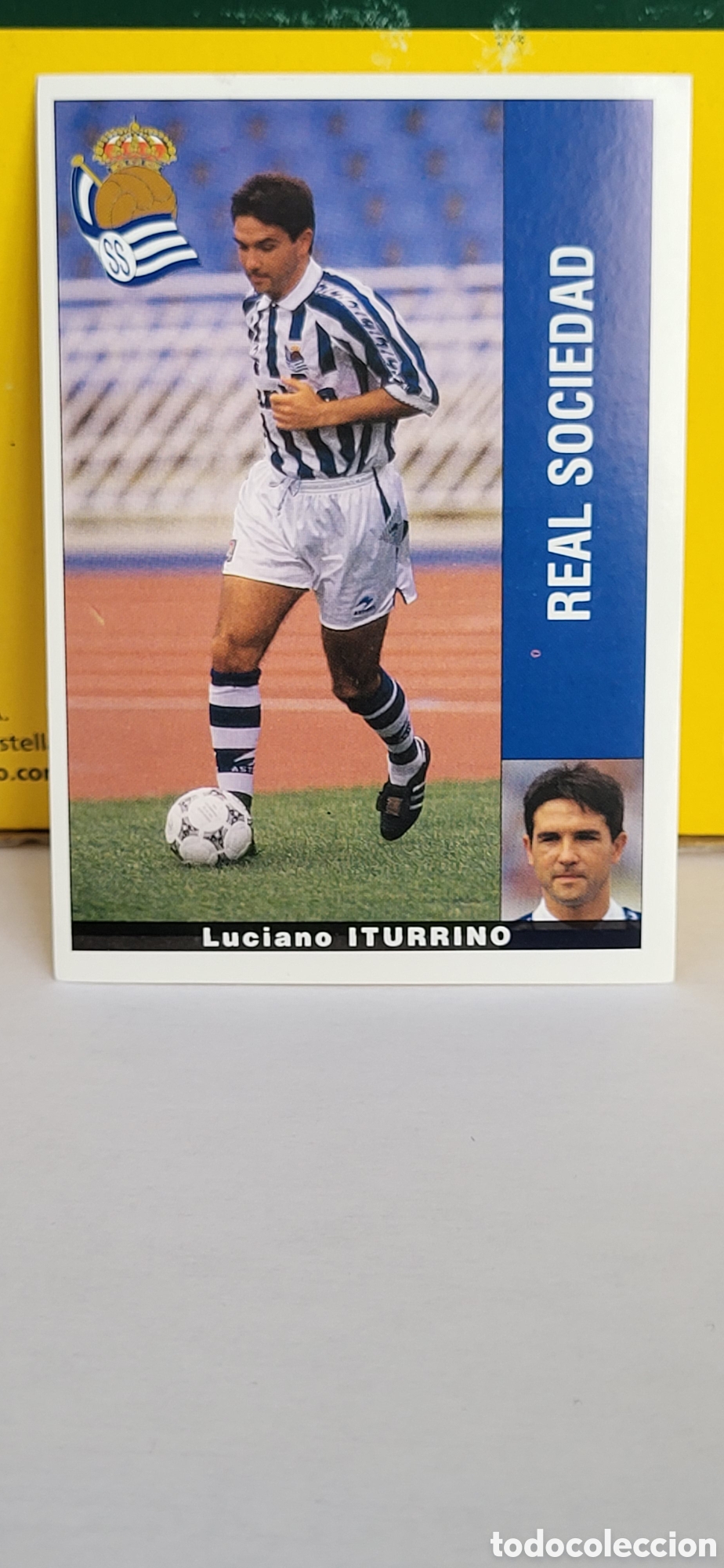 Figurine di Calcio: LUCIANO ITURRINO REAL SOCIEDAD LIGA 95 96 DE FUTBOL PROFESIONAL PANINI