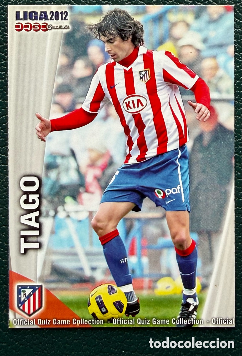 Fu&szlig;ball-Sticker: 178 TIAGO ATLETICO DE MADRID FICHAS ALBUM MUNDICROMO 2011 2012 11 12