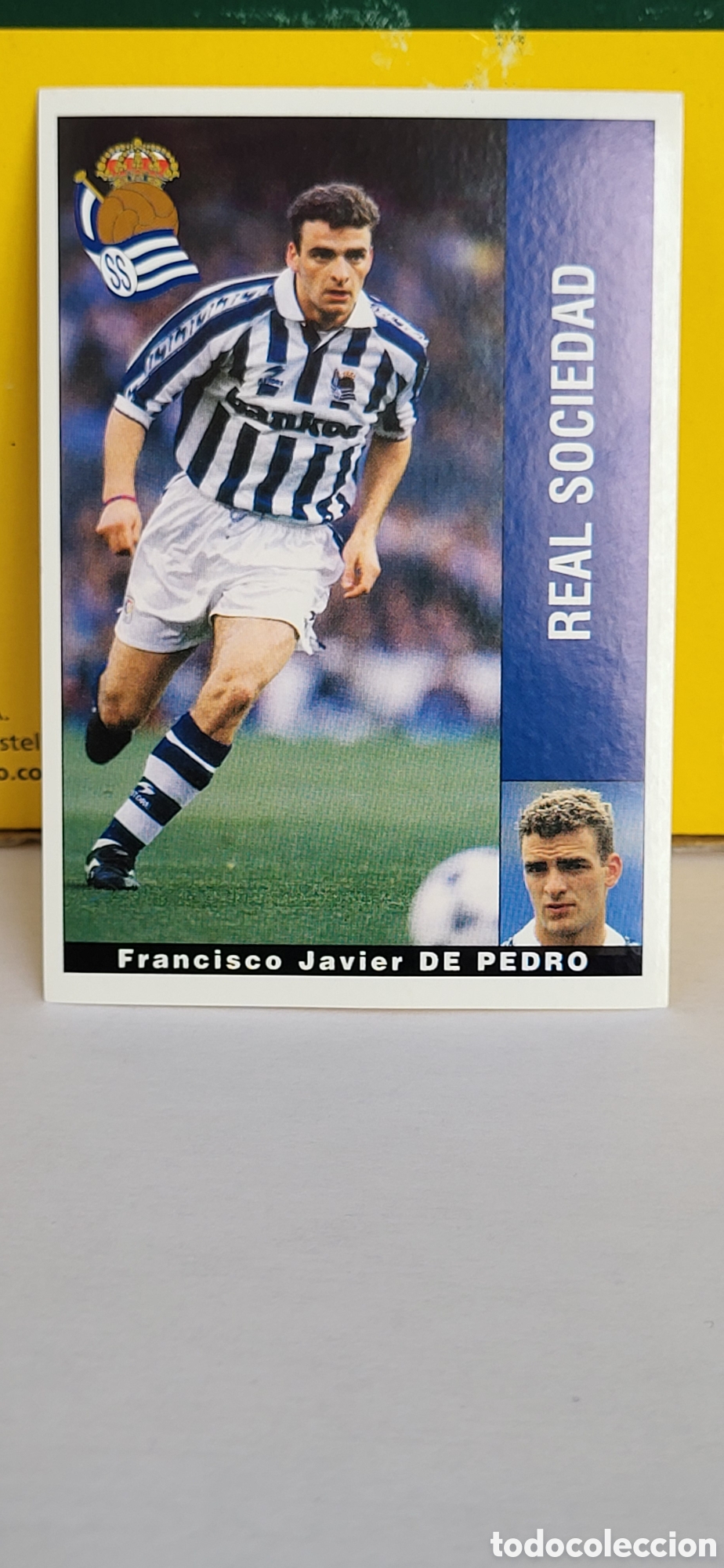 Fu&szlig;ball-Sticker: FRANCISCO JAVIER DE PEDRO REAL SOCIEDAD LIGA 95 96 DE FUTBOL PROFESIONAL PANINI