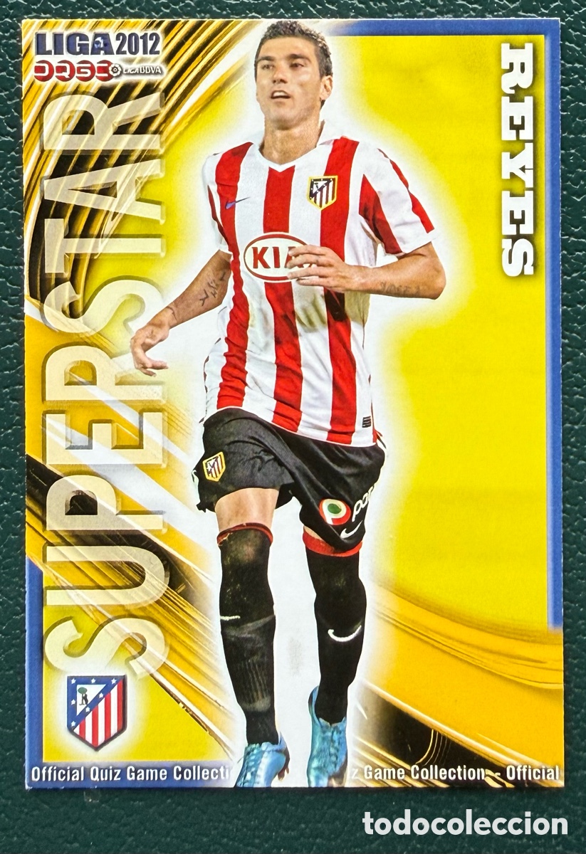 Fu&szlig;ball-Sticker: 187 REYES SUPERSTAR MATE ATLETICO DE MADRID FICHAS ALBUM MUNDICROMO 2011 2012 11 12