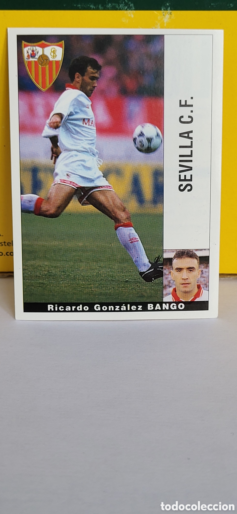 Cromos de F&uacute;tbol: RICARDO GONZALEZ BANGO SEVILLA LIGA 95 96 DE FUTBOL PROFESIONAL PANINI