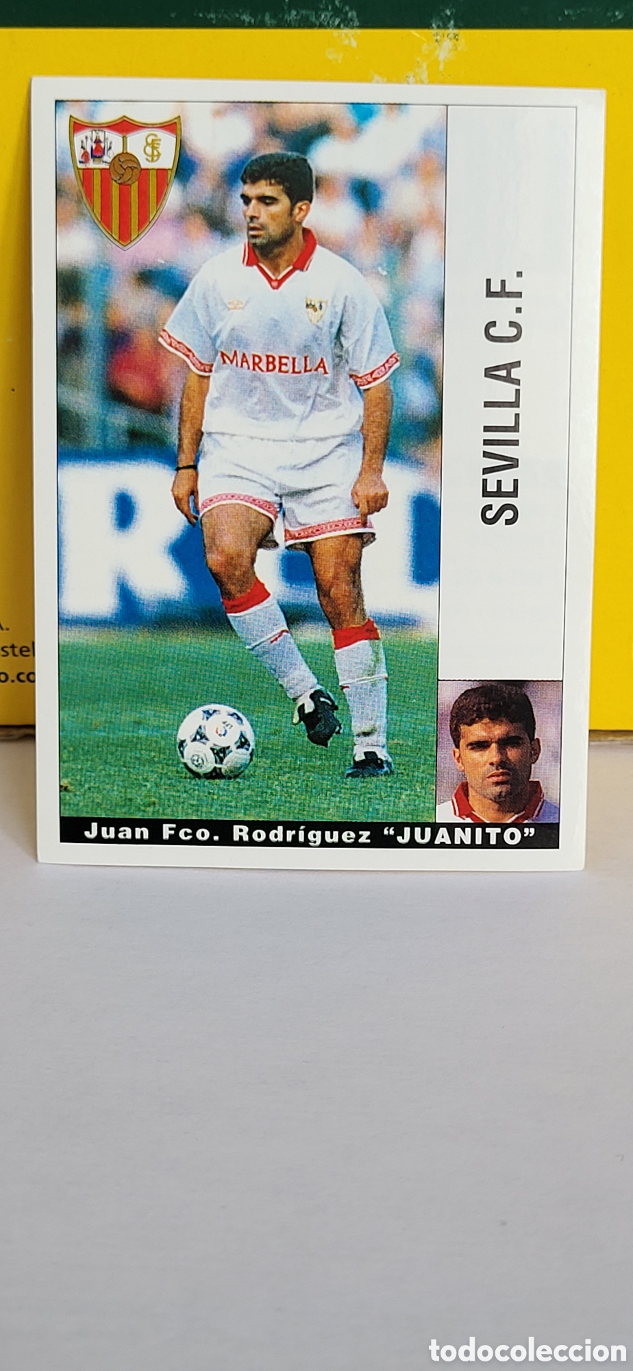 Cromos de Futebol: JUAN FRANCISCO RODRIGUEZ JUANITO SEVILLA LIGA 95 96 DE FUTBOL PROFESIONAL PANINI
