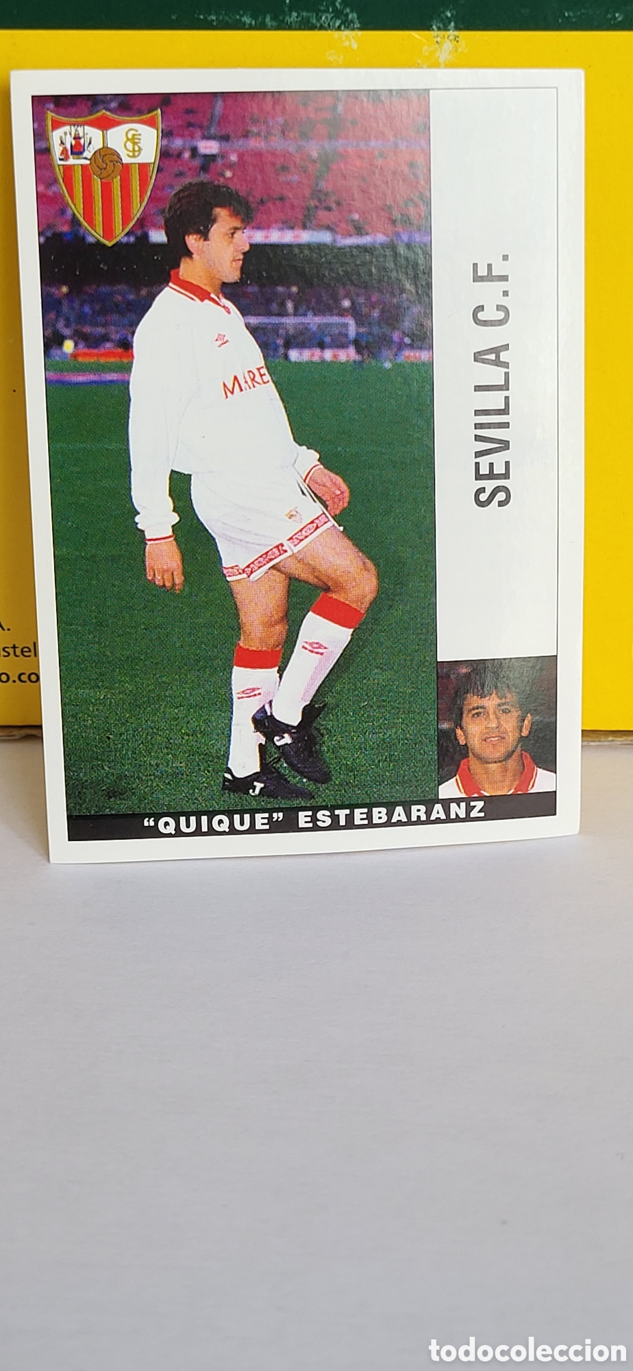 Football Stickers: QUIQUE ESTEBARANZ SEVILLA LIGA 95 96 DE FUTBOL PROFESIONAL PANINI