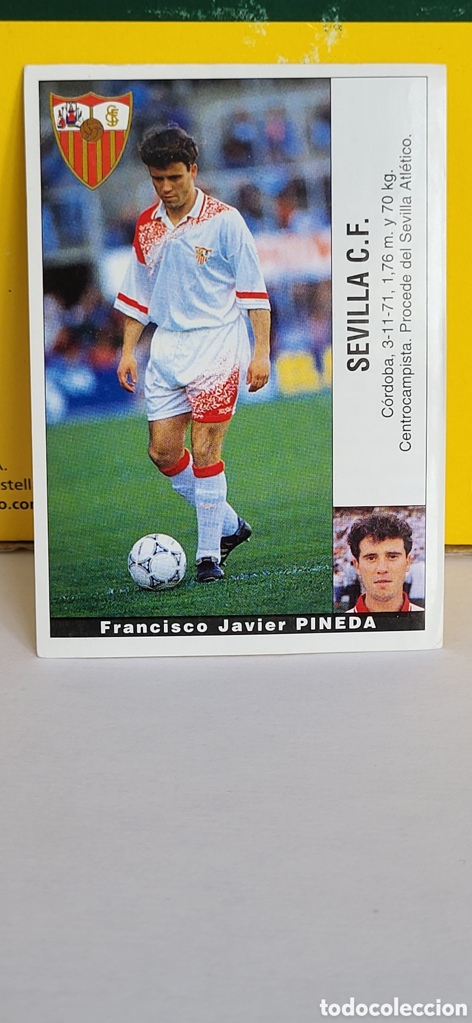 Cartes &agrave; collectionner de Football: FRANCISCO JAVIER PINEDA SEVILLA LIGA 95 96 DE FUTBOL PROFESIONAL PANINI