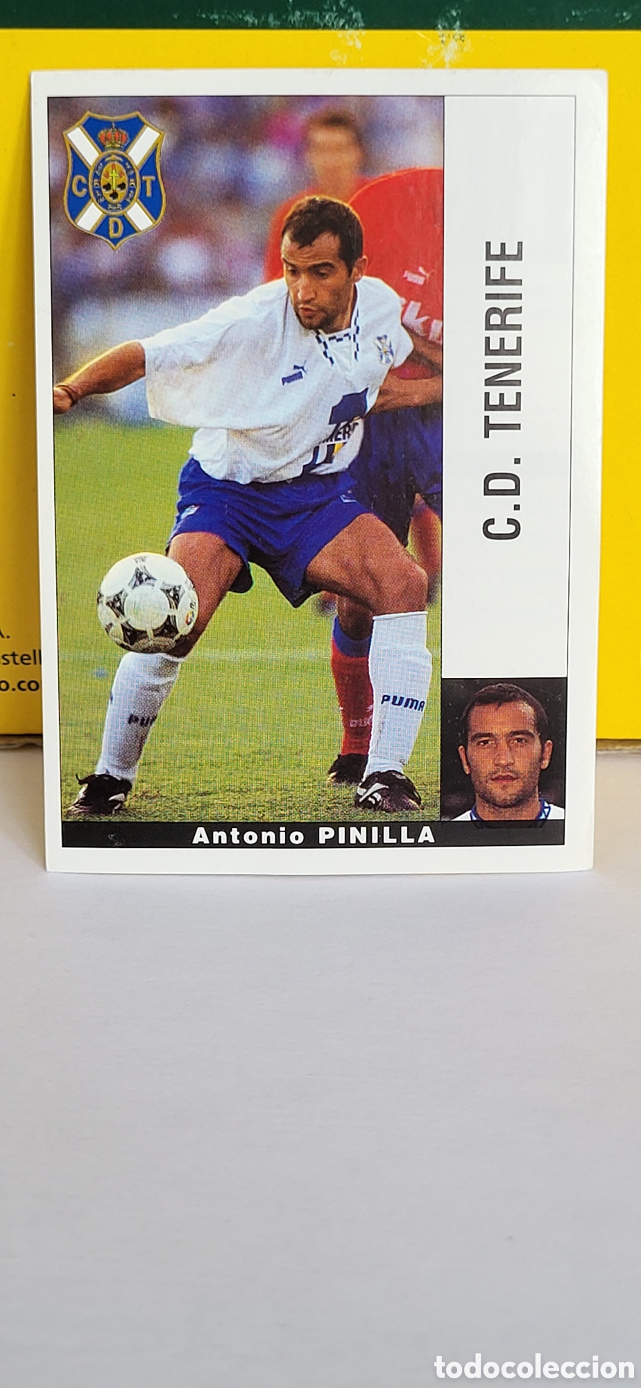 Football Stickers: ANTONIO PINILLA C.D. TENERIFE LIGA 95 96 DE FUTBOL PROFESIONAL PANINI
