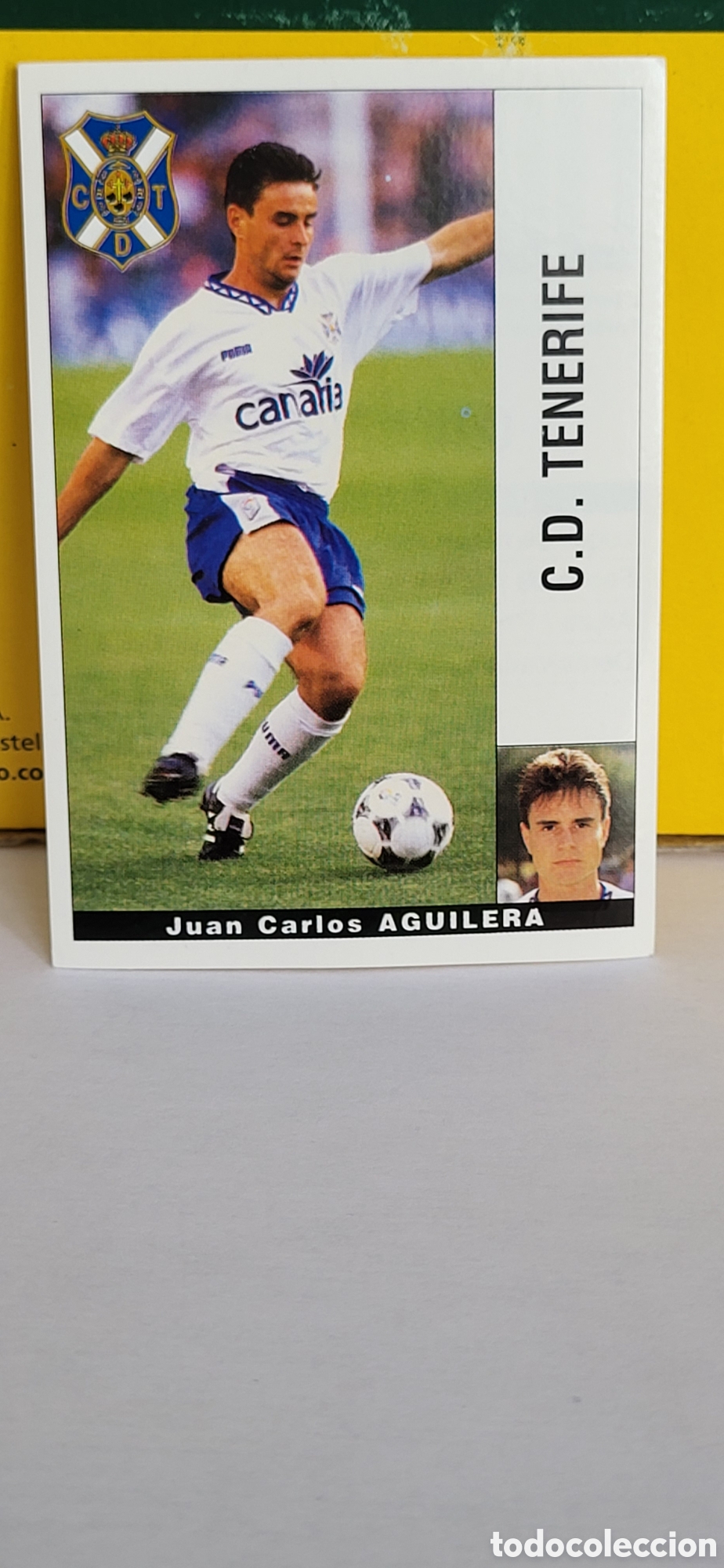 Football Stickers: JUAN CARLOS AGUILERA C.D. TENERIFE LIGA 95 96 DE FUTBOL PROFESIONAL PANINI