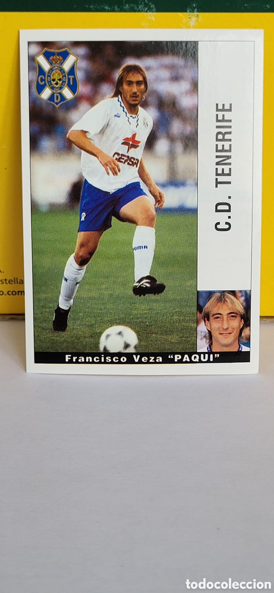 Cromos de Futebol: FRANCISCO VEZA PAQUI C.D. TENERIFE LIGA 95 96 DE FUTBOL PROFESIONAL PANINI
