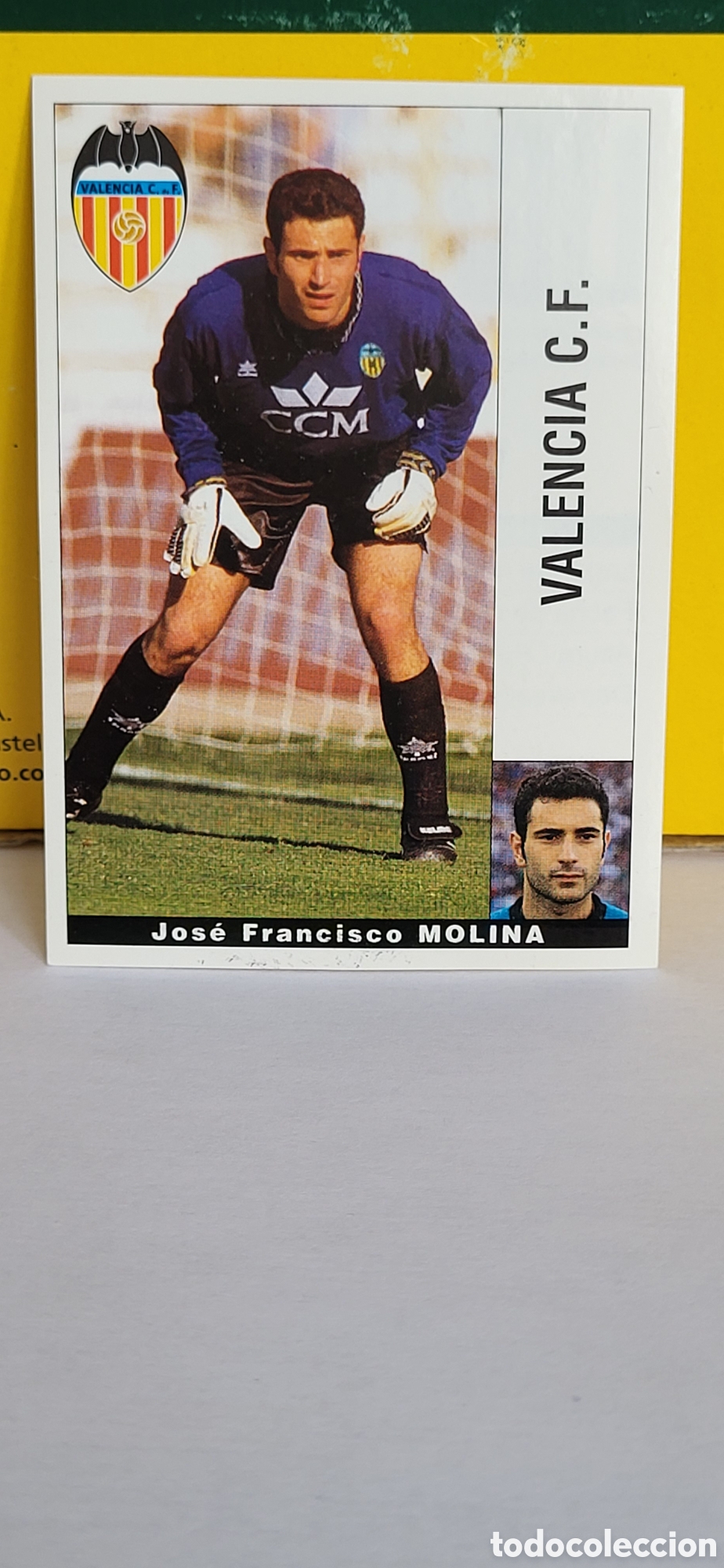 Cartes &agrave; collectionner de Football: JOSE FRANCISCO MOLINA VALENCIA C.F. LIGA 95 96 DE FUTBOL PROFESIONAL PANINI