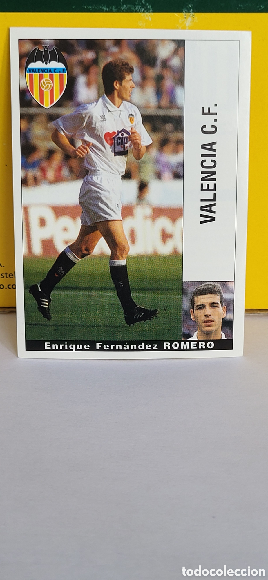 Cromos de Futebol: ENRIQUE FERNANDEZ ROMERO VALENCIA C.F. LIGA 95 96 DE FUTBOL PROFESIONAL PANINI