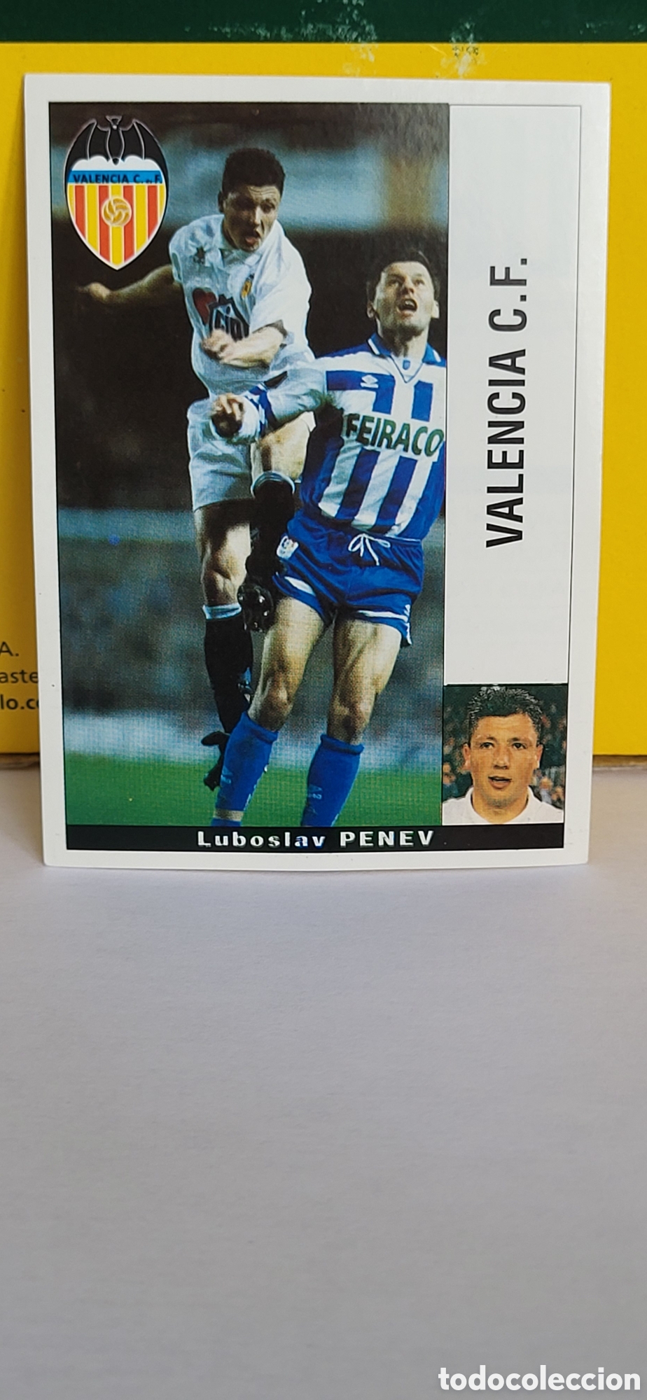 Figurine di Calcio: LUBOSLAV PENEV VALENCIA C.F. LIGA 95 96 DE FUTBOL PROFESIONAL PANINI