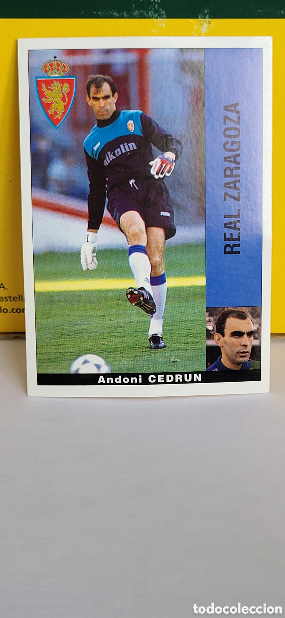 Figurine di Calcio: ANDONI CEDRUN REAL ZARAGOZA LIGA 95 96 DE FUTBOL PROFESIONAL PANINI