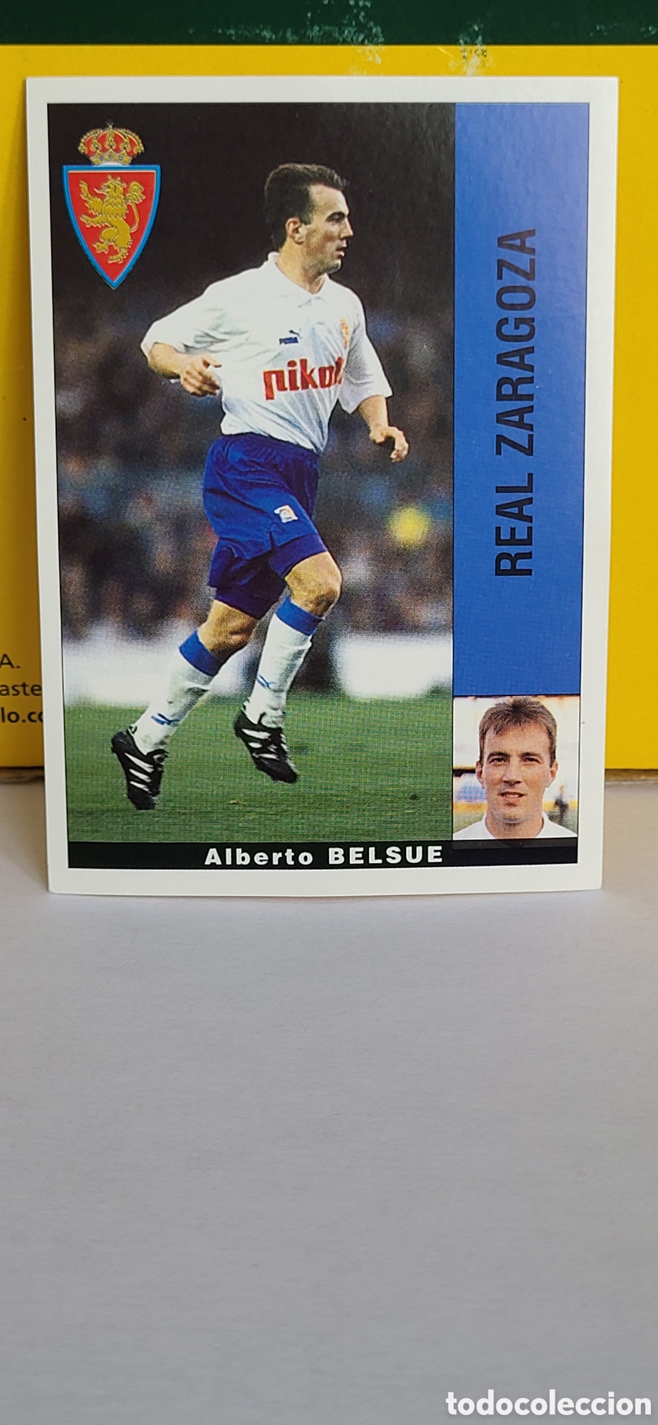 Figurine di Calcio: ALBERTO BELSUE REAL ZARAGOZA LIGA 95 96 DE FUTBOL PROFESIONAL PANINI