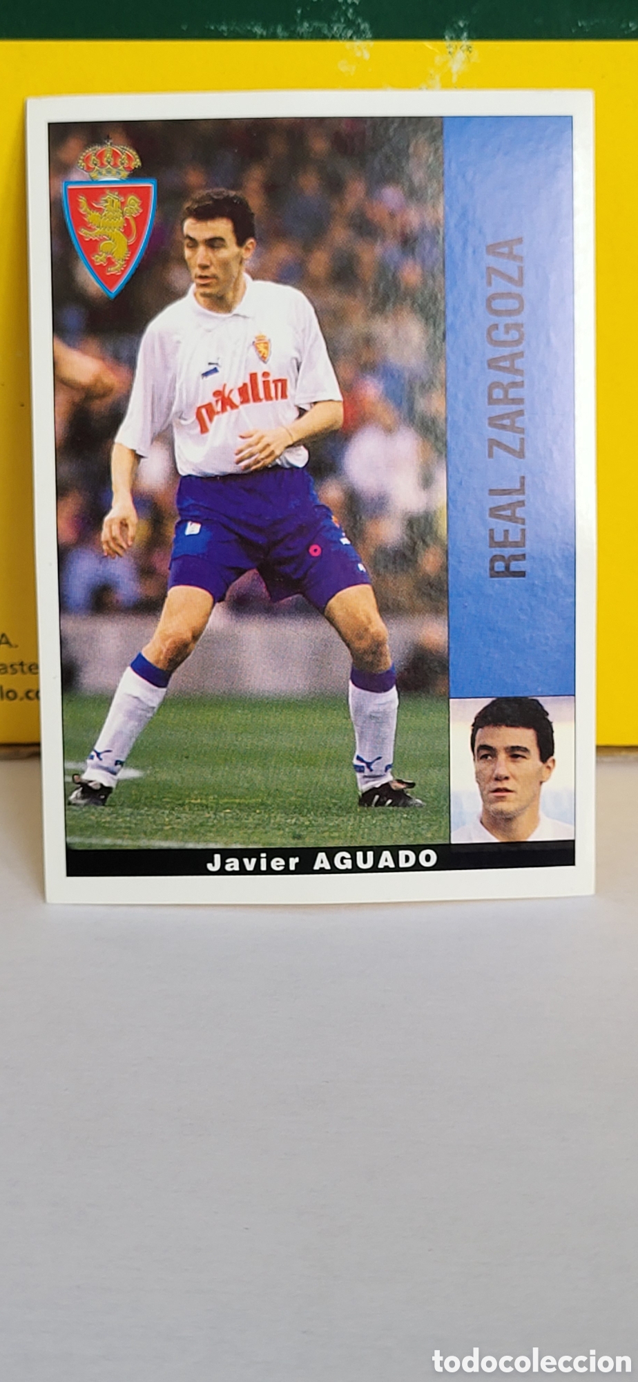 Figurine di Calcio: JAVIER AGUADO REAL ZARAGOZA LIGA 95 96 DE FUTBOL PROFESIONAL PANINI