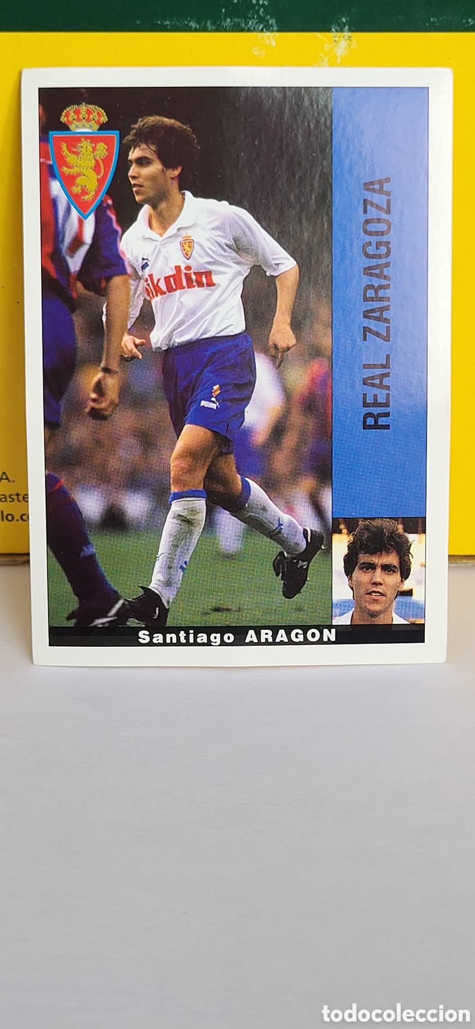 Fu&szlig;ball-Sticker: SANTIAGO ARAGON REAL ZARAGOZA LIGA 95 96 DE FUTBOL PROFESIONAL PANINI