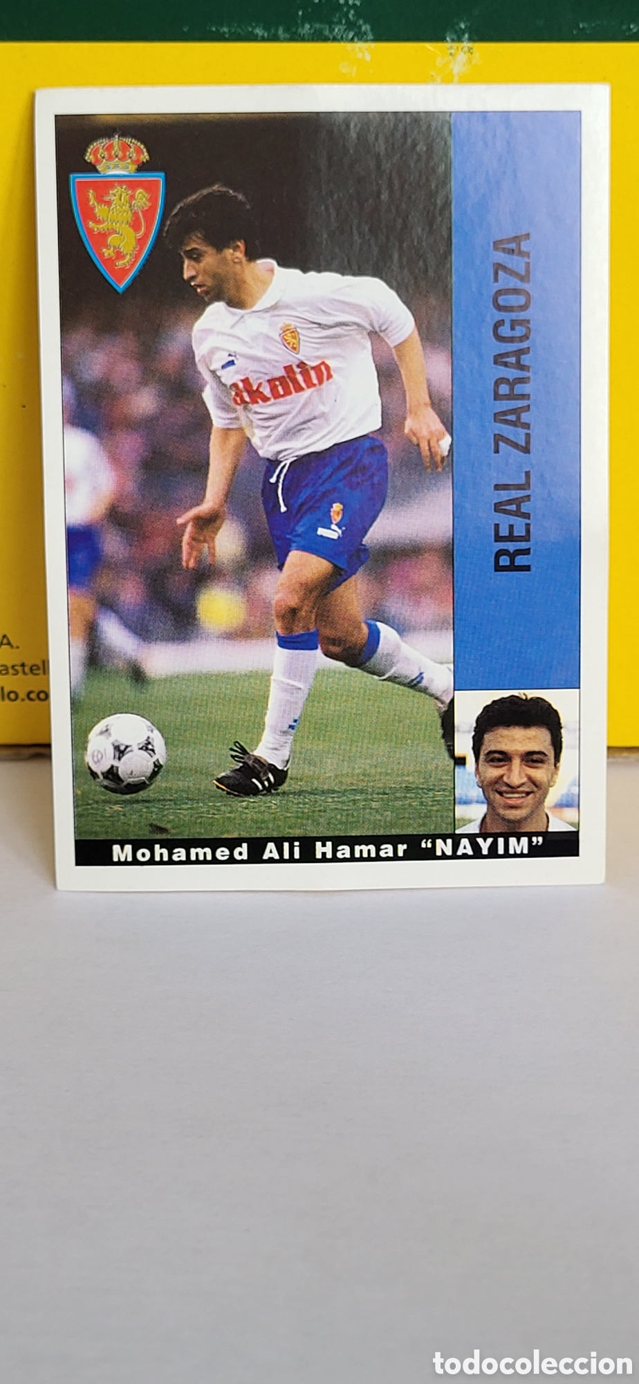 Cromos de F&uacute;tbol: MOHAMED ALI HAMAR NAYIM REAL ZARAGOZA LIGA 95 96 DE FUTBOL PROFESIONAL PANINI