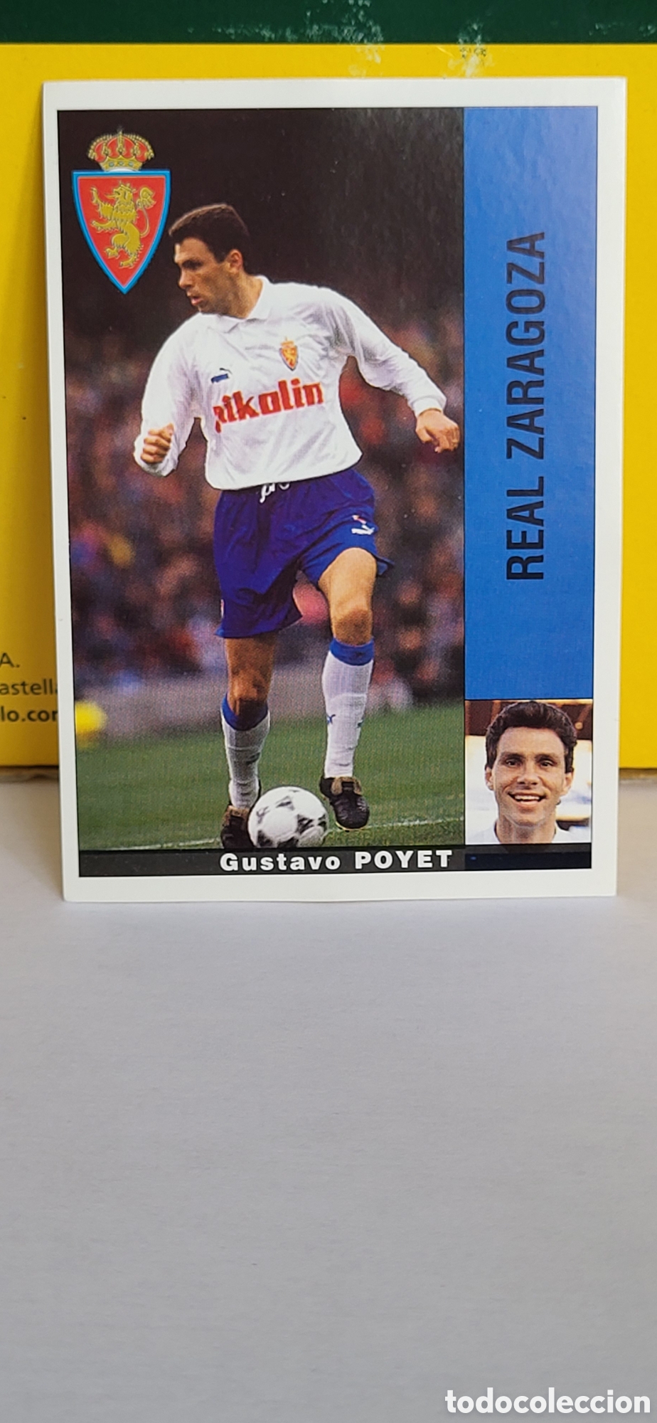 Cromos de F&uacute;tbol: GUSTAVO POYET REAL ZARAGOZA LIGA 95 96 DE FUTBOL PROFESIONAL PANINI