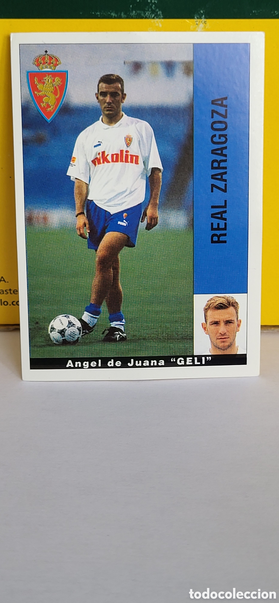 Cromos de F&uacute;tbol: ANGEL DE JUANA GELI REAL ZARAGOZA LIGA 95 96 DE FUTBOL PROFESIONAL PANINI