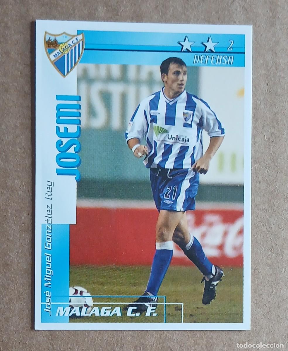 Cromos de Futebol: CROMO DE JOSEMI M&Aacute;LAGA F&Uacute;TBOL MATCH TOTAL LIGA 2002-2003 MAGIC BOX INT. Nuevo de sobre.
