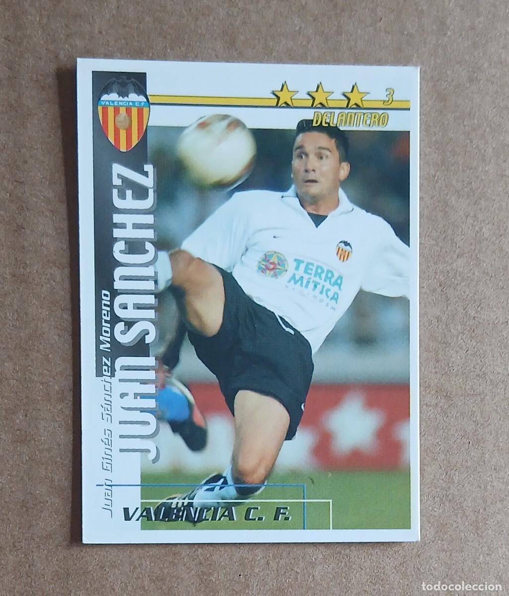Figurine di Calcio: CROMO DE JUAN S&Aacute;NCHEZ VALENCIA F&Uacute;TBOL MATCH TOTAL LIGA 2002-2003 MAGIC BOX INT. Nuevo.