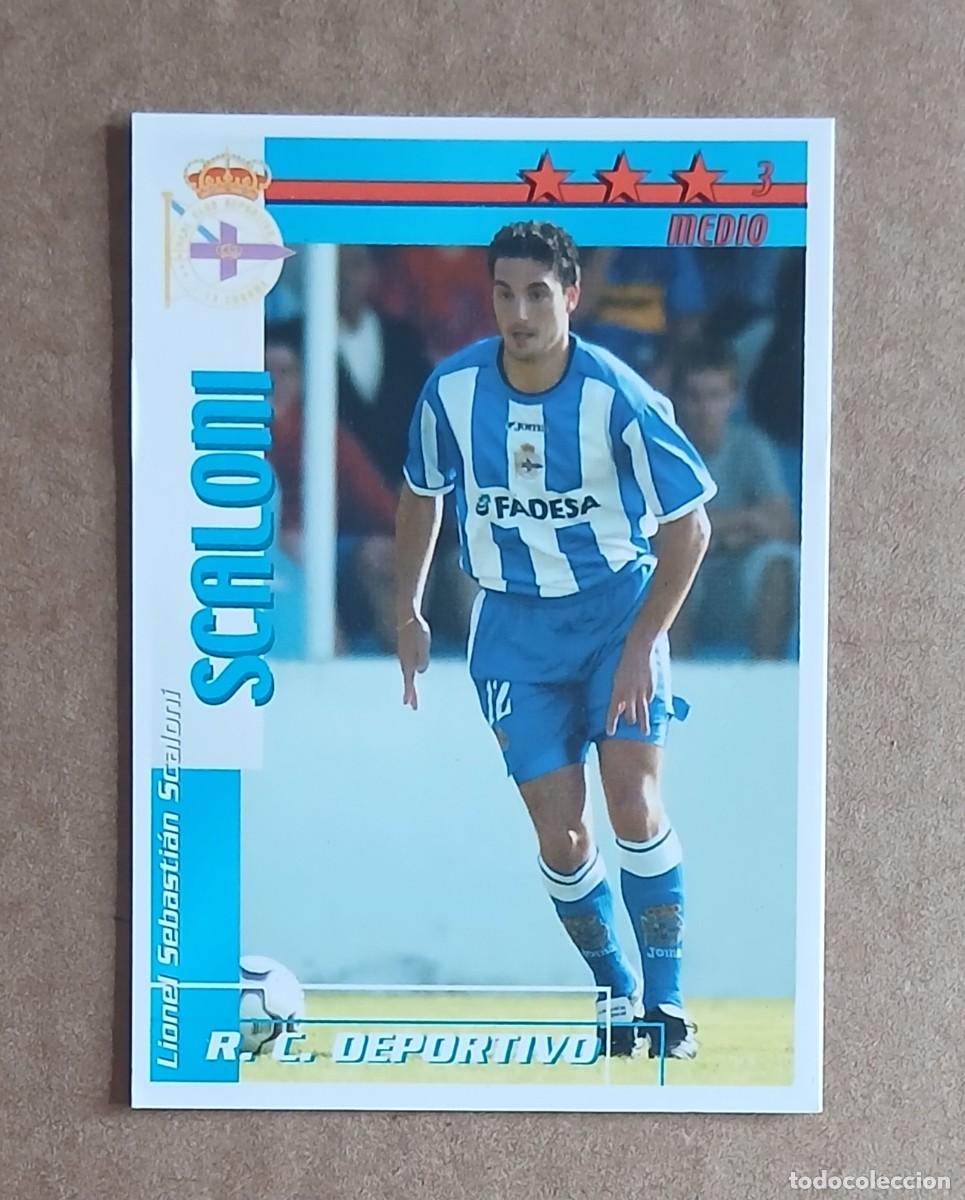Figurine di Calcio: CROMO DE SCALONI DEPORTIVO F&Uacute;TBOL MATCH TOTAL LIGA 2002-2003 MAGIC BOX INT. Nuevo de sobre.