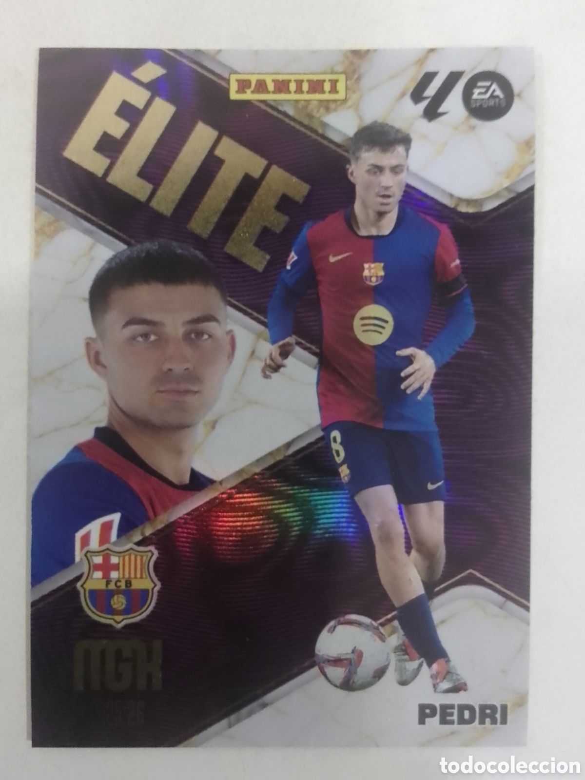 Cromos de F&uacute;tbol: Megacracks 2025/26 n&deg; 15 Pedri &bull; F.C. Barcelona. &Eacute;LITE.
