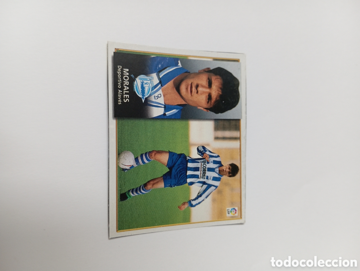 Cromos de F&uacute;tbol: MORALES COLOCA Alav&eacute;s Liga Este 1998 1999 RECORTADO 98 99