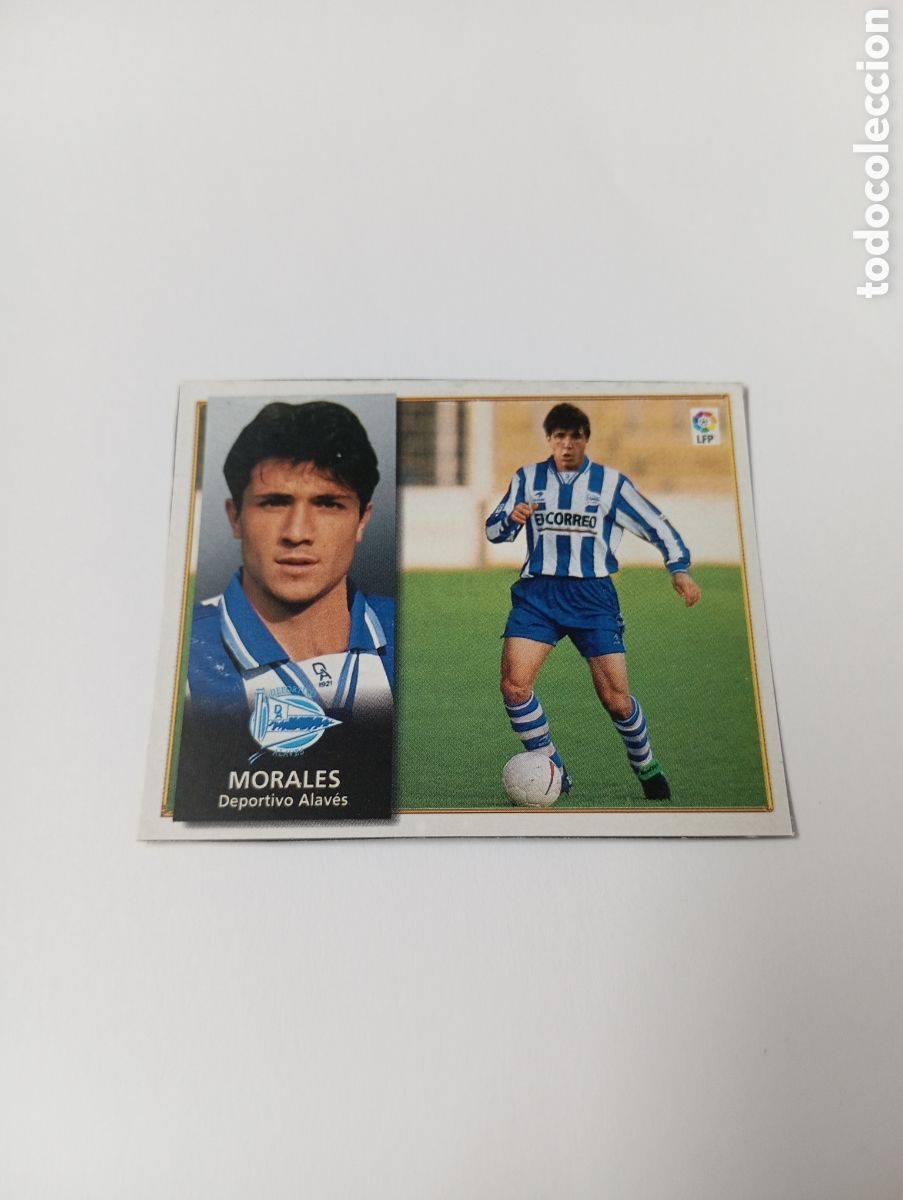 Cromos de F&uacute;tbol: MORALES COLOCA Alav&eacute;s Liga Este 1998 1999 RECORTADO 98 99