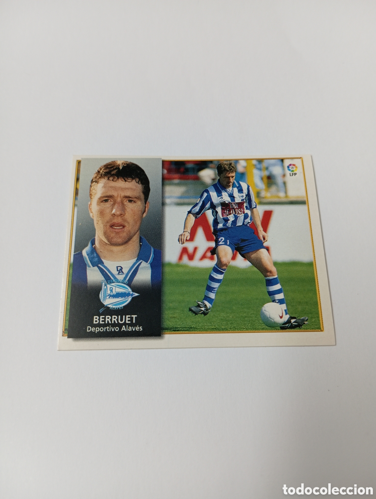 Cromos de F&uacute;tbol: BERRUET Alav&eacute;s Liga Este 1998 1999 NUEVO SIN PEGAR 98 99