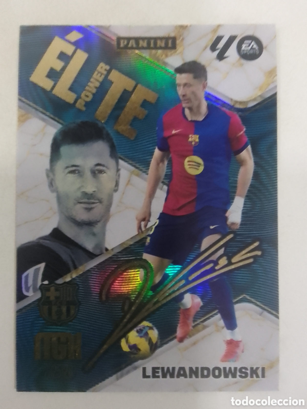 Cromos de F&uacute;tbol: Megacracks 2025/26 P 10 Lewandowski &bull; F.C. Barcelona. &Eacute;LITE POWER.